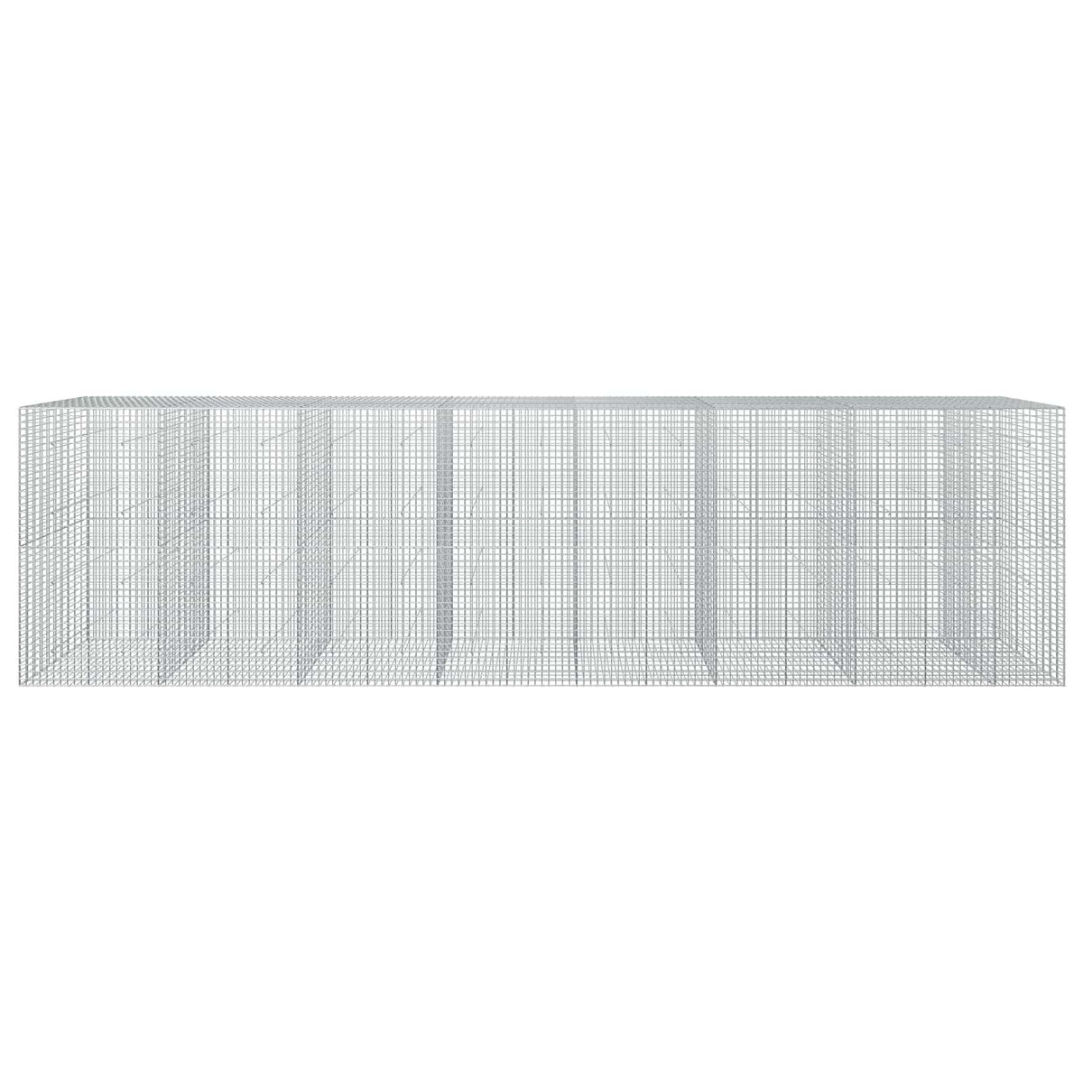 vidaXL Gabion z drutu 5 mm i siatką 5x5 cm 750x50x200 cm