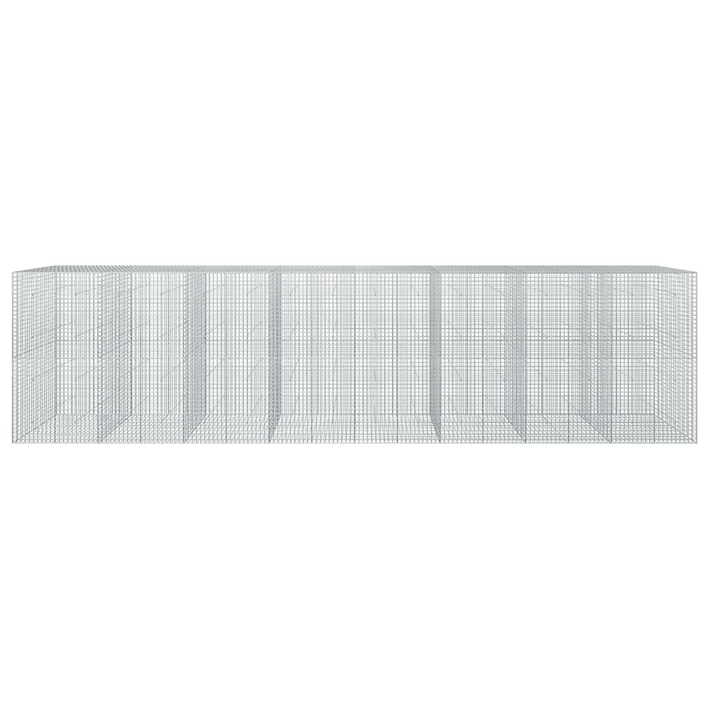vidaXL Gabion z drutu 5 mm i siatką 5x5 cm 800x50x200 cm