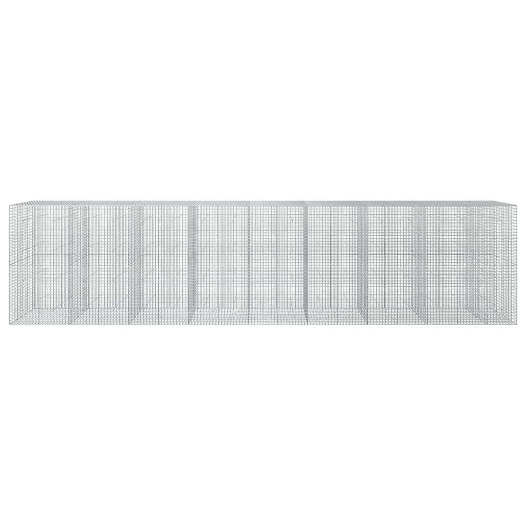 vidaXL Gabion z drutu 5 mm i siatką 5x5 cm 850x50x200 cm
