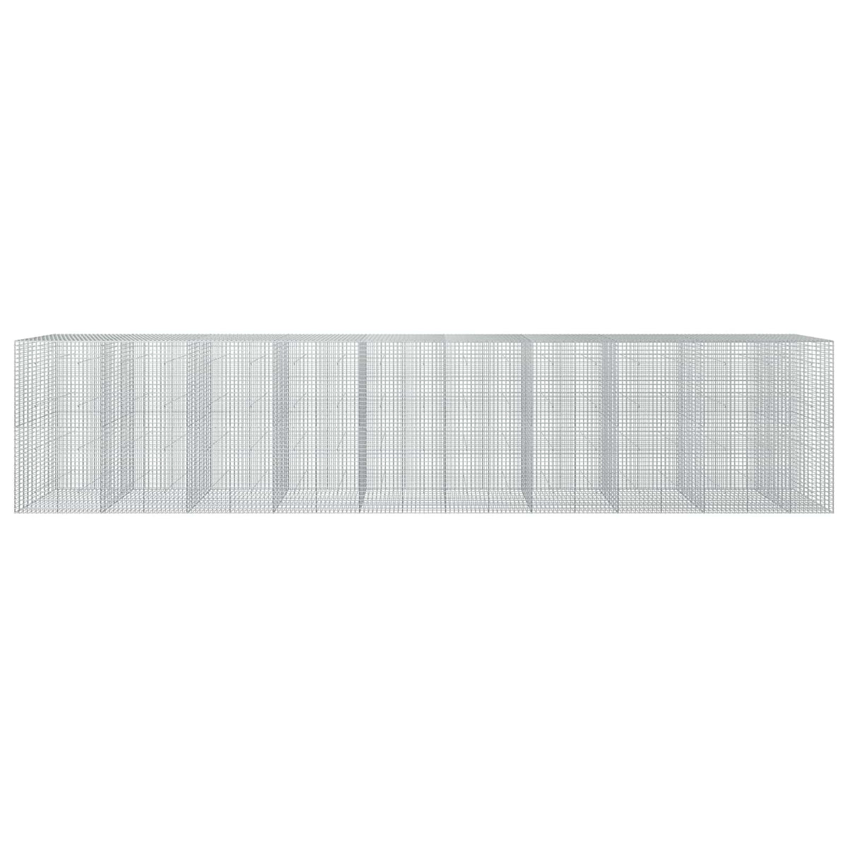 vidaXL Gabion z drutu 5 mm i siatką 5x5 cm 950x50x200 cm