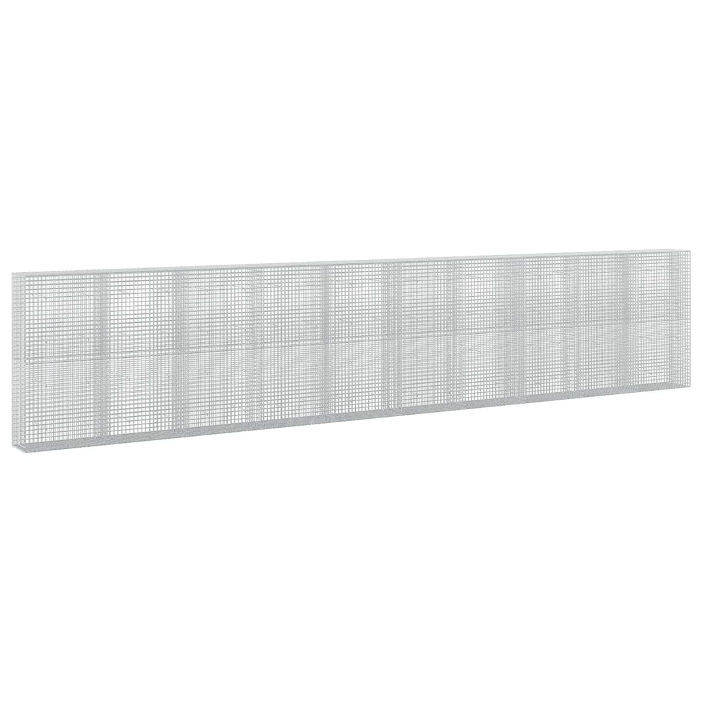 vidaXL Gabion z drutu 5 mm i siatką 5x5 cm 1000x50x200 cm