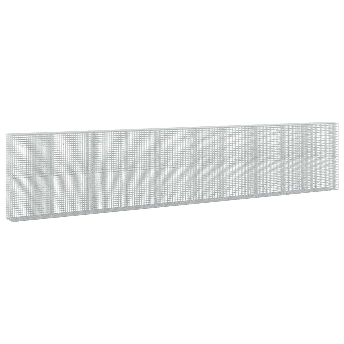 vidaXL Gabion z drutu 5 mm i siatką 5x5 cm 1000x50x200 cm