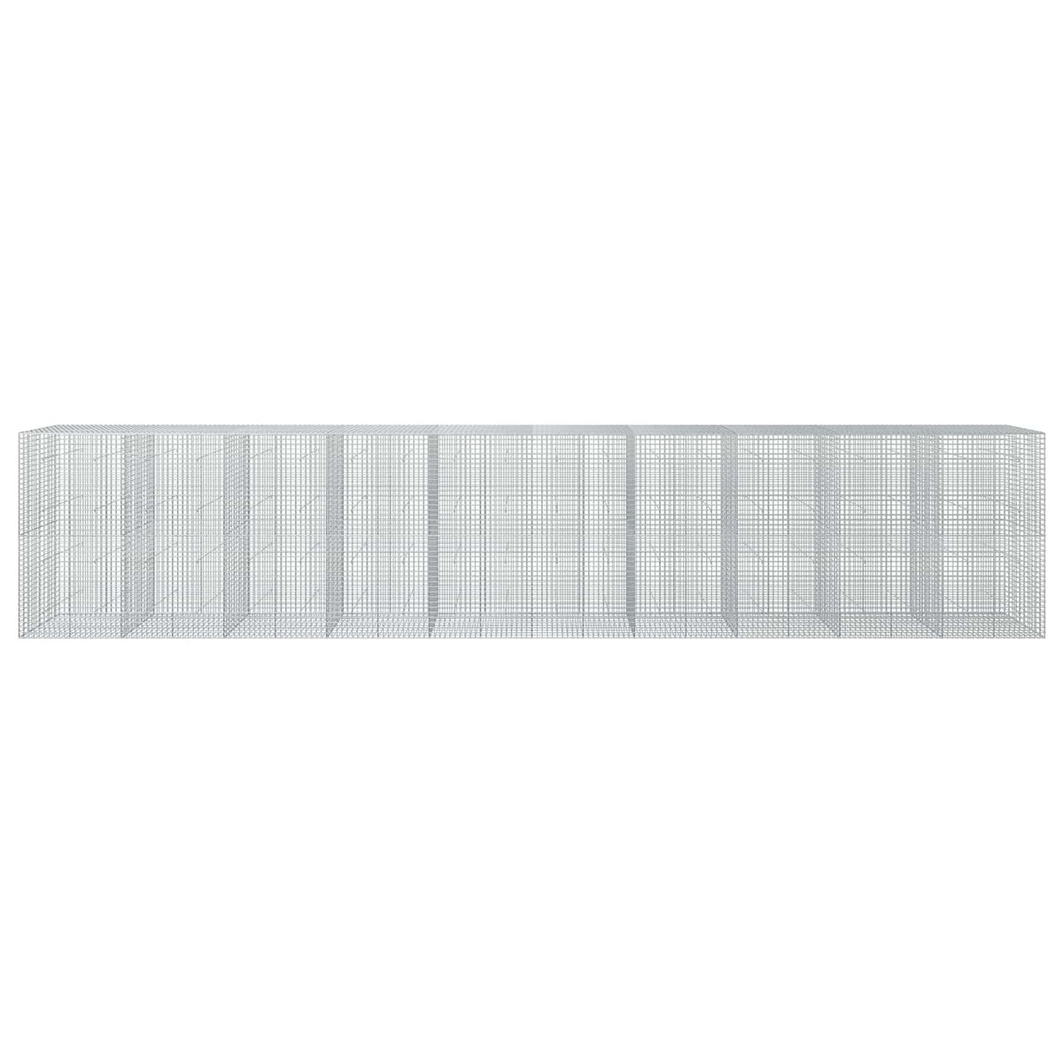 vidaXL Gabion z drutu 5 mm i siatką 5x5 cm 1000x50x200 cm