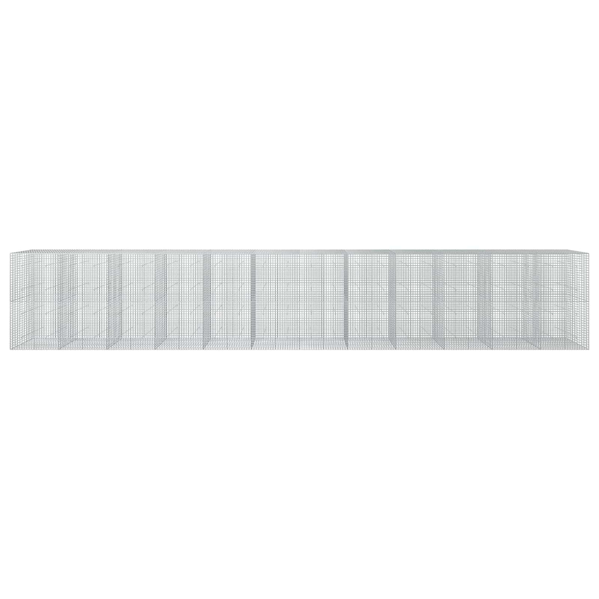 vidaXL Gabion z drutu 5 mm i siatką 5x5 cm 1200x50x200 cm