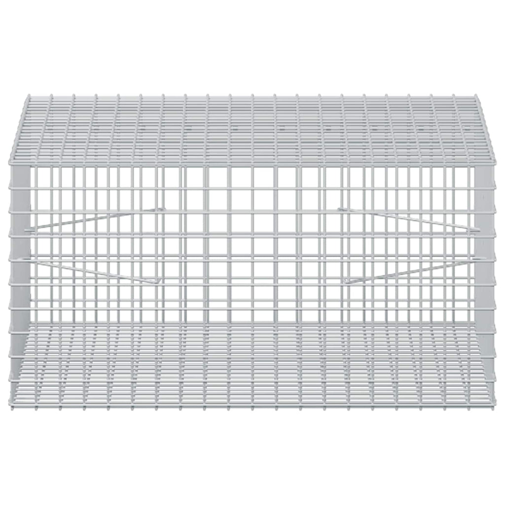 vidaXL Gabion z drutu 5 mm i siatką 5x5 cm 100x100x50 cm