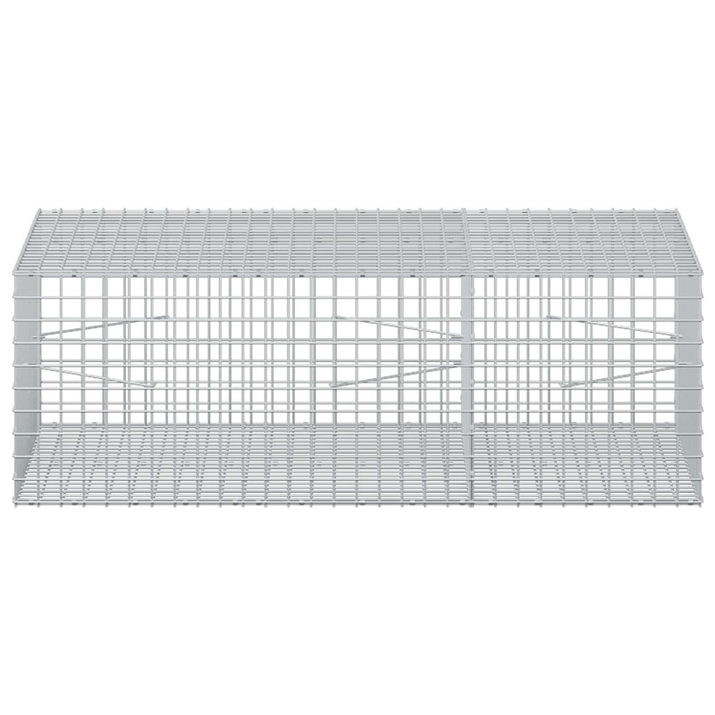 vidaXL Gabion z drutu 5 mm i siatką 5x5 cm 150x100x50 cm