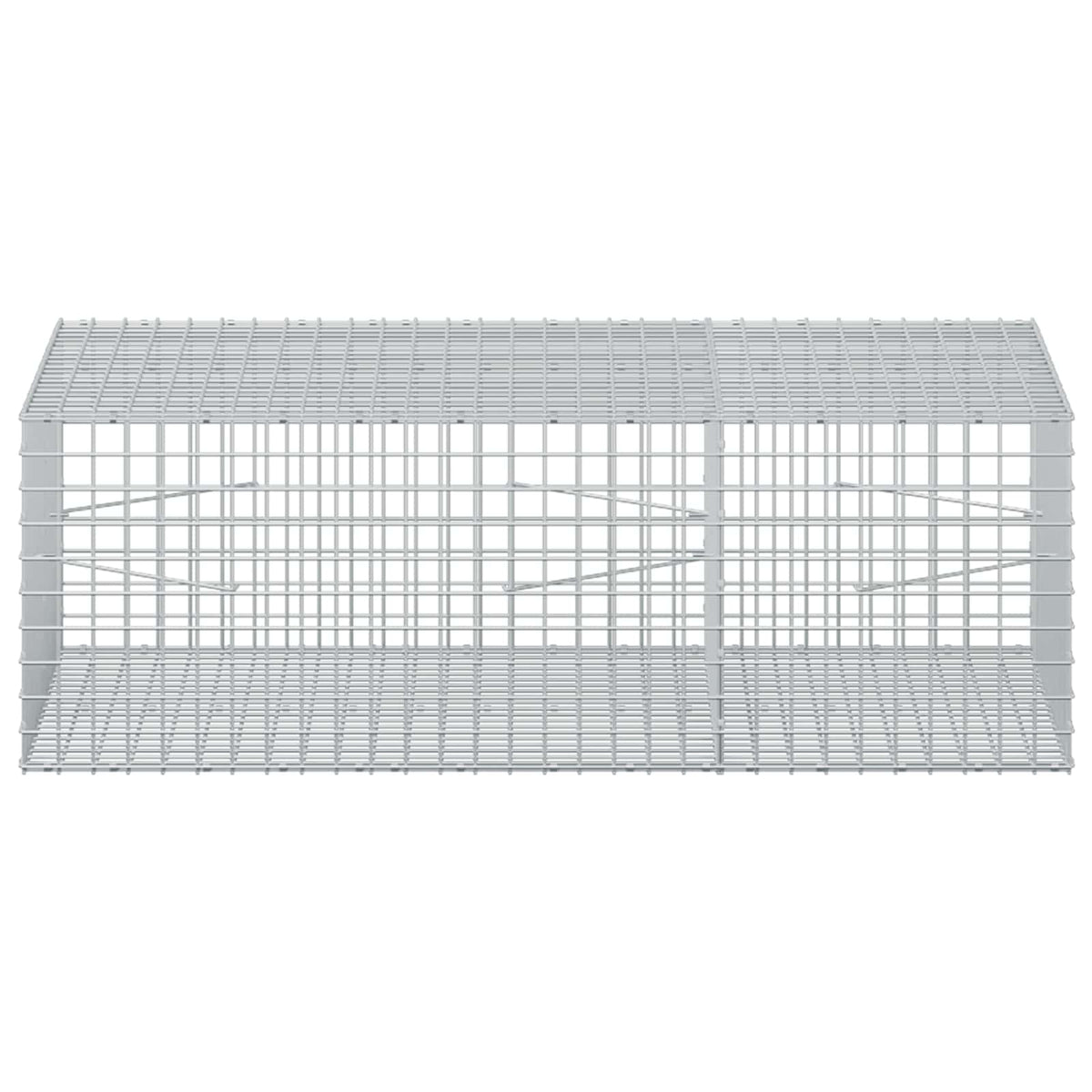 vidaXL Gabion z drutu 5 mm i siatką 5x5 cm 150x100x50 cm