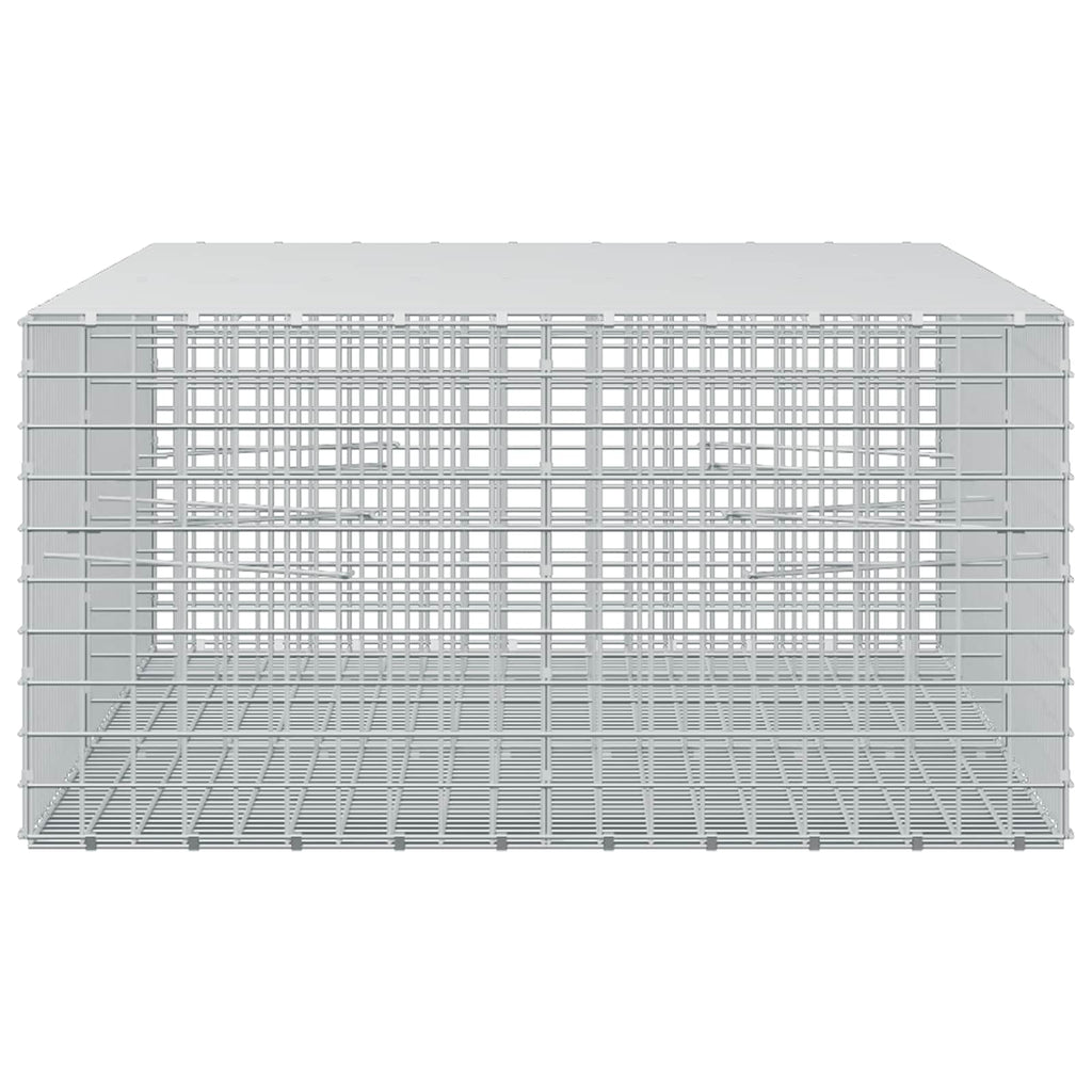 vidaXL Gabion z drutu 5 mm i siatką 5x5 cm 250x100x50 cm