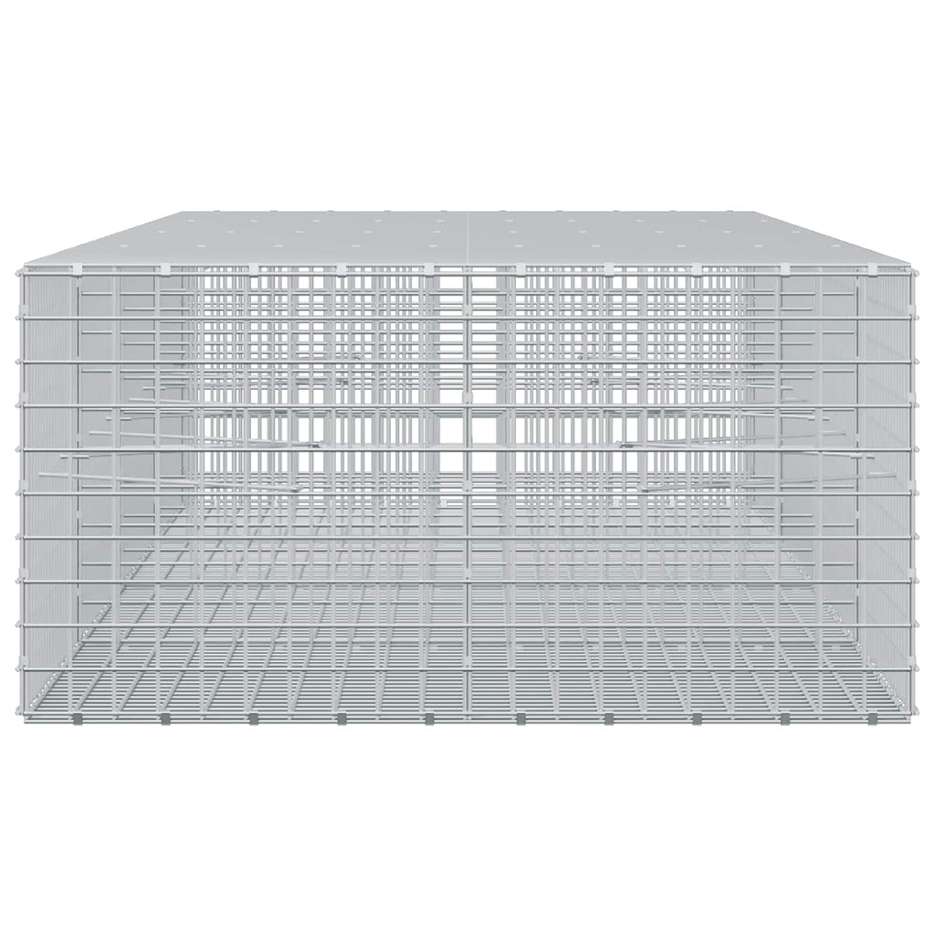 vidaXL Gabion z drutu 5 mm i siatką 5x5 cm 400x100x50 cm