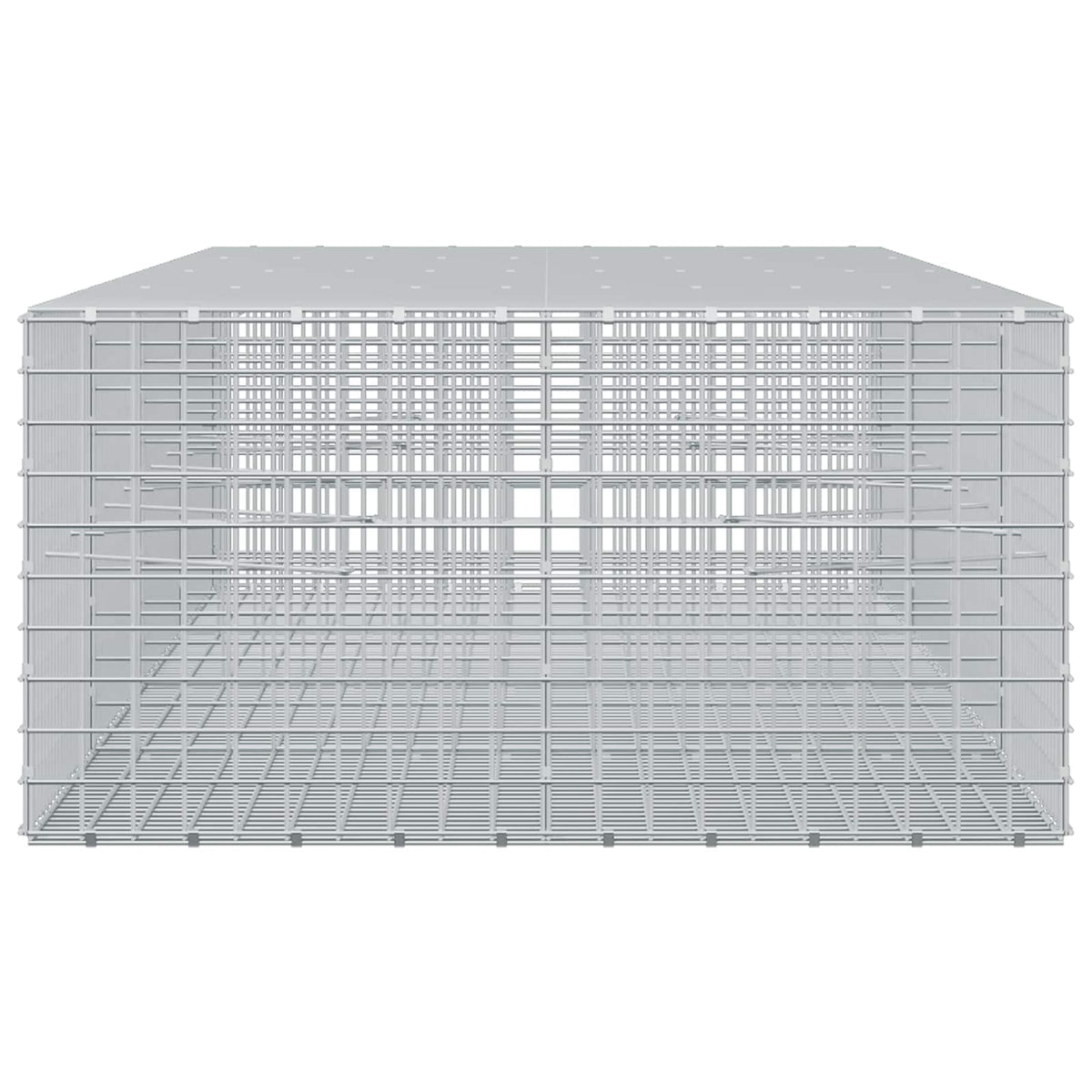 vidaXL Gabion z drutu 5 mm i siatką 5x5 cm 400x100x50 cm