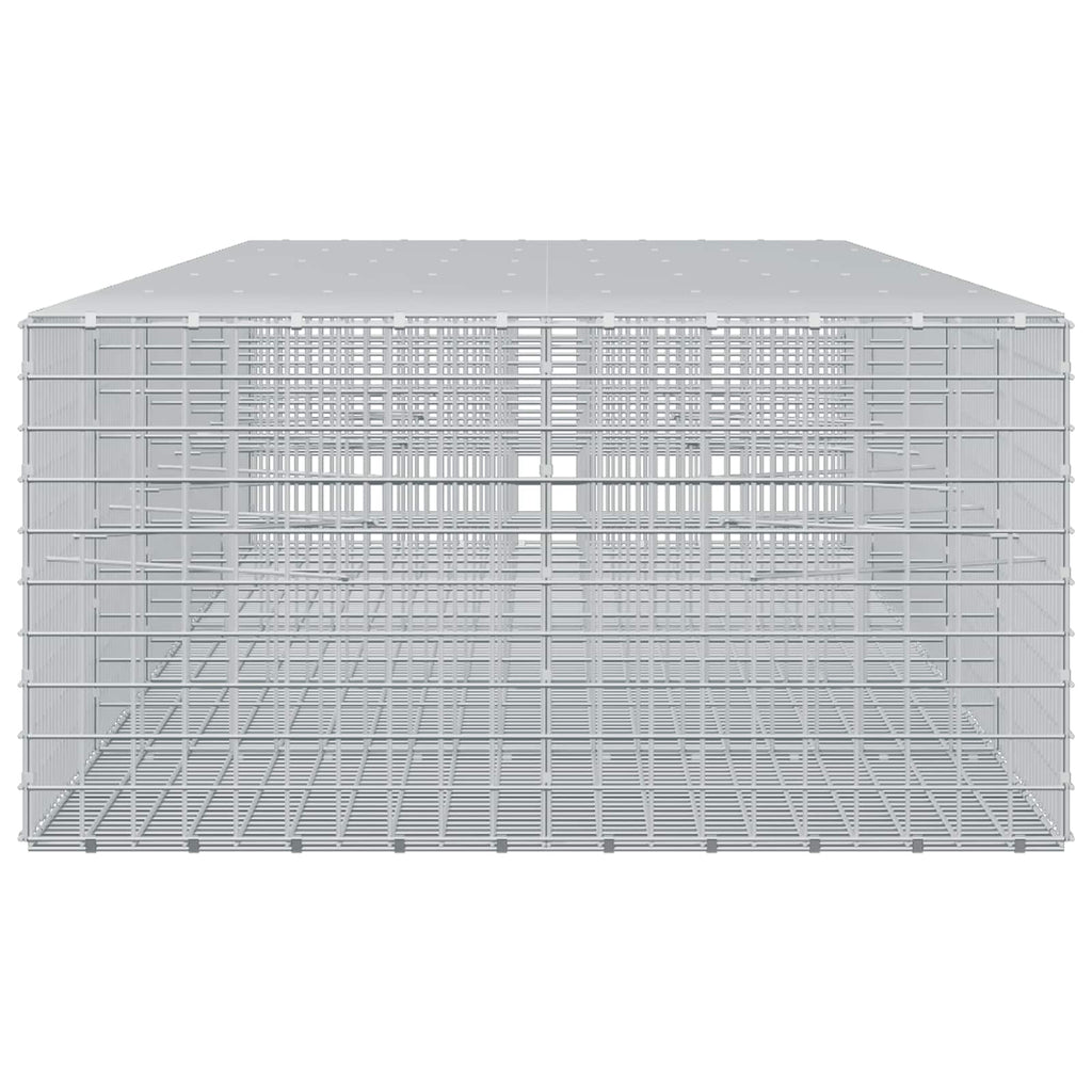 vidaXL Gabion z drutu 5 mm i siatką 5x5 cm 500x100x50 cm