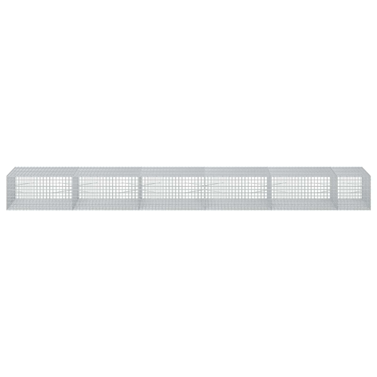 vidaXL Gabion z drutu 5 mm i siatką 5x5 cm 550x100x50 cm