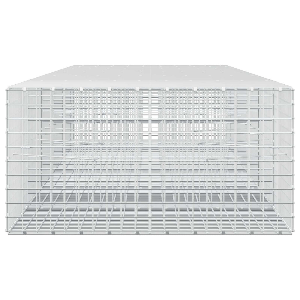 vidaXL Gabion z drutu 5 mm i siatką 5x5 cm 550x100x50 cm