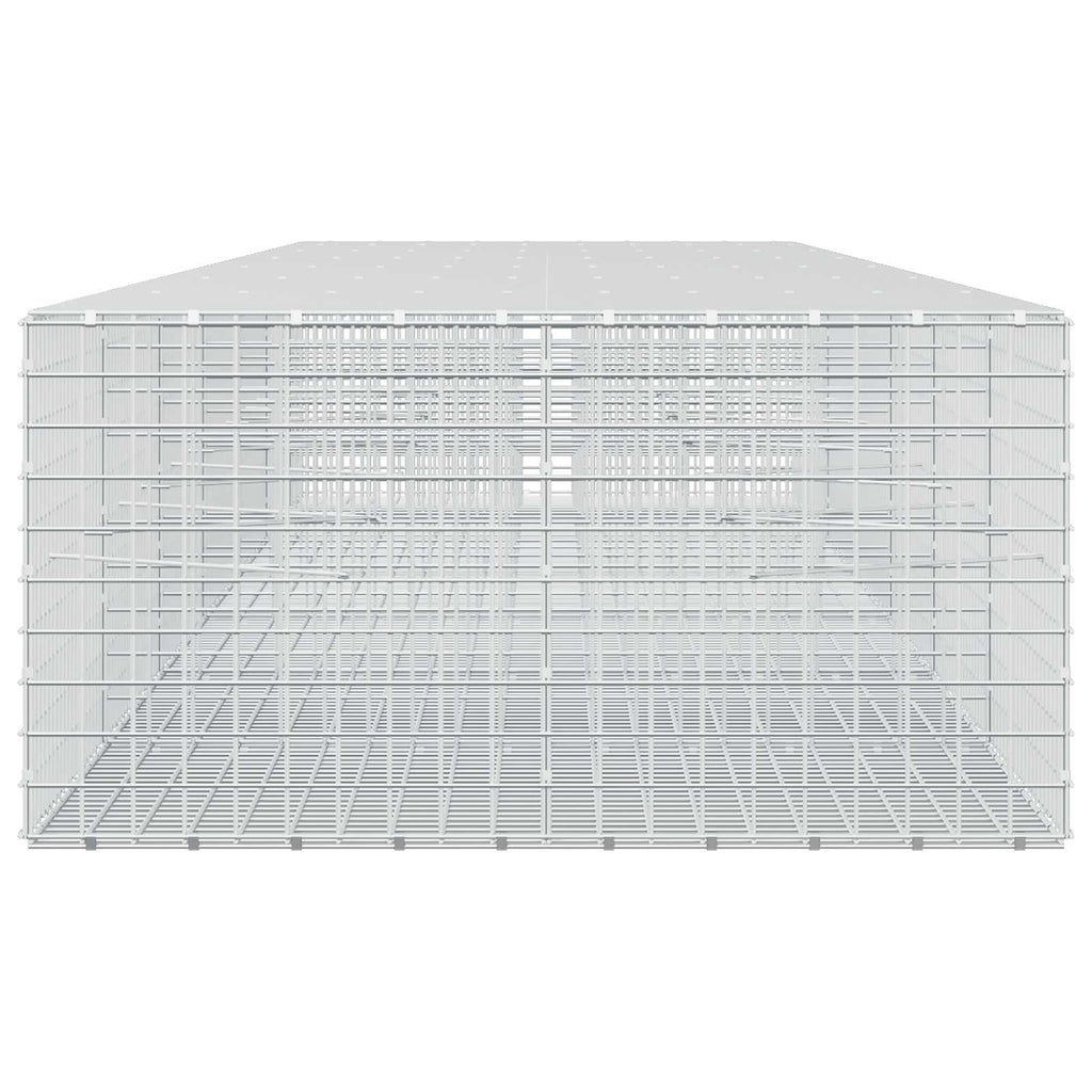 vidaXL Gabion z drutu 5 mm i siatką 5x5 cm 650x100x50 cm