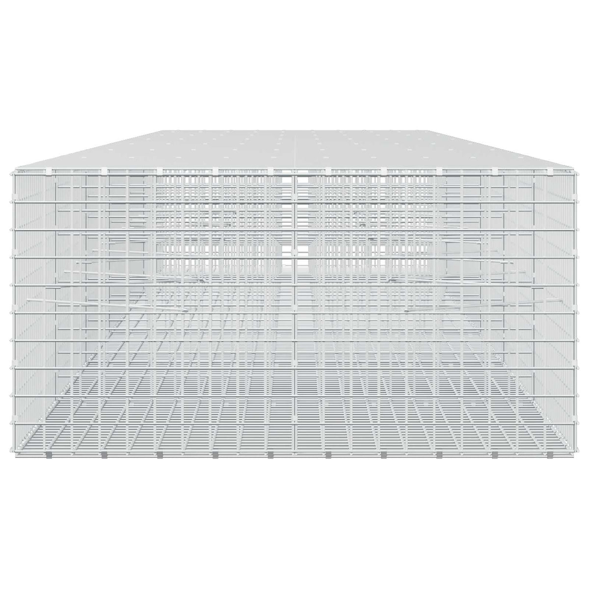 vidaXL Gabion z drutu 5 mm i siatką 5x5 cm 650x100x50 cm