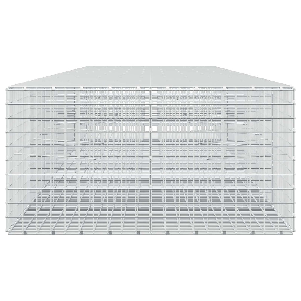 vidaXL Gabion z drutu 5 mm i siatką 5x5 cm 700x100x50 cm