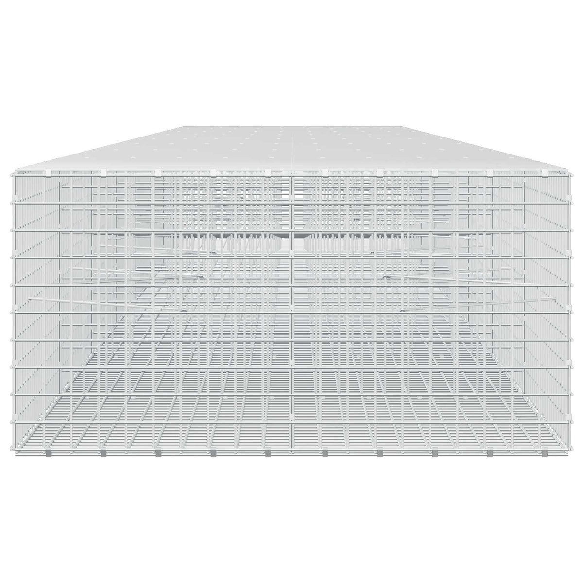 vidaXL Gabion z drutu 5 mm i siatką 5x5 cm 800x100x50 cm