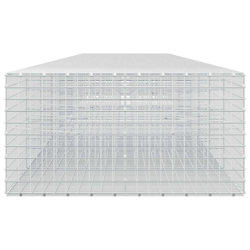vidaXL Gabion z drutu 5 mm i siatką 5x5 cm 850x100x50 cm