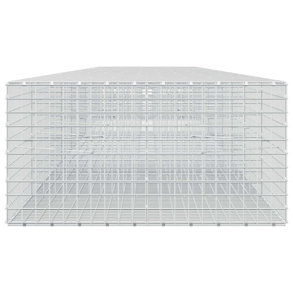 vidaXL Gabion z drutu 5 mm i siatką 5x5 cm 900x100x50 cm