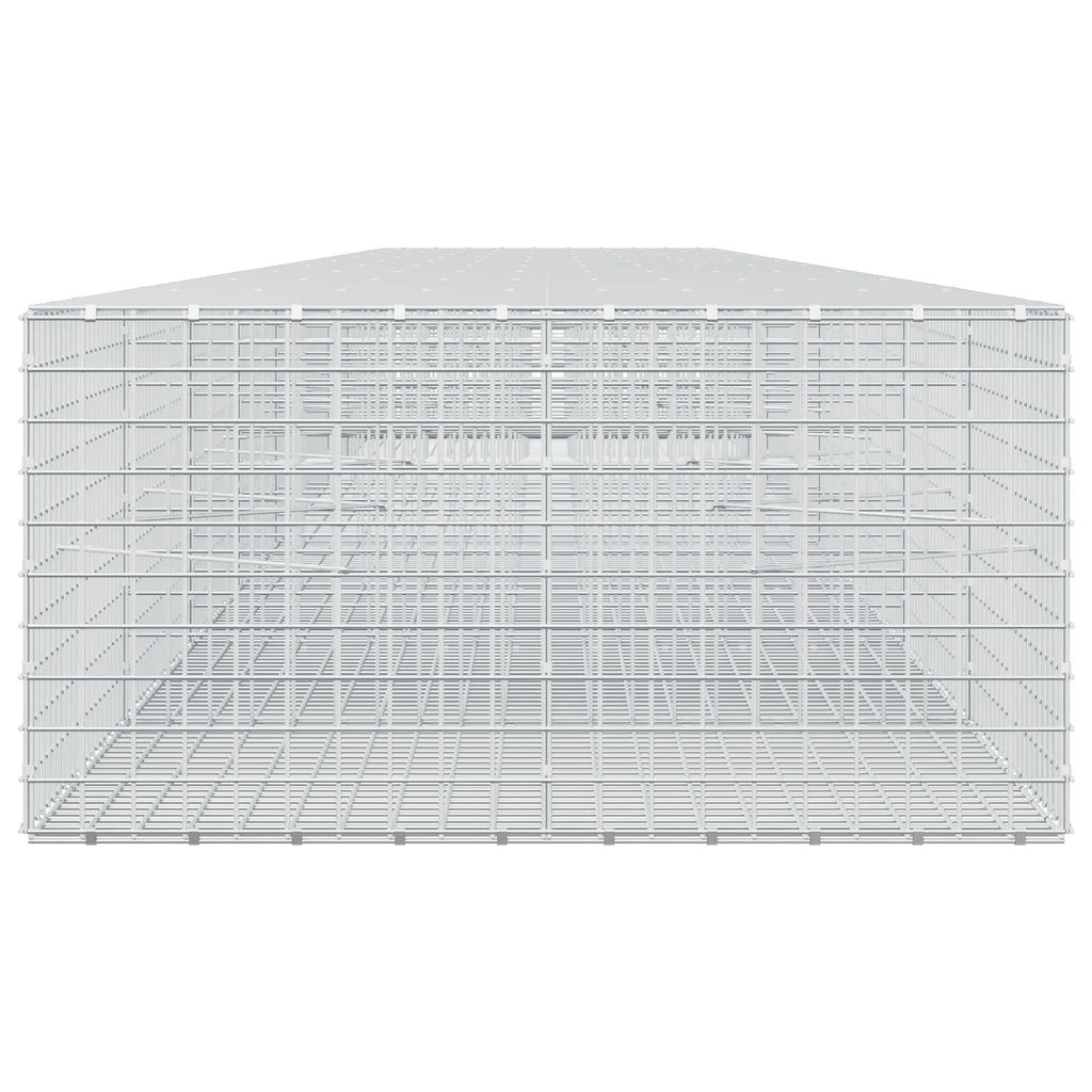 vidaXL Gabion z drutu 5 mm i siatką 5x5 cm 950x100x50 cm