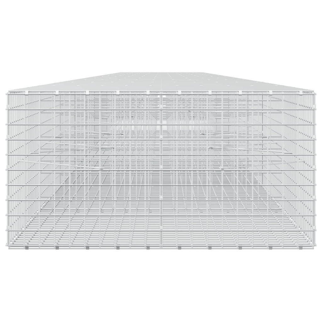 vidaXL Gabion z drutu 5 mm i siatką 5x5 cm 1050x100x50 cm