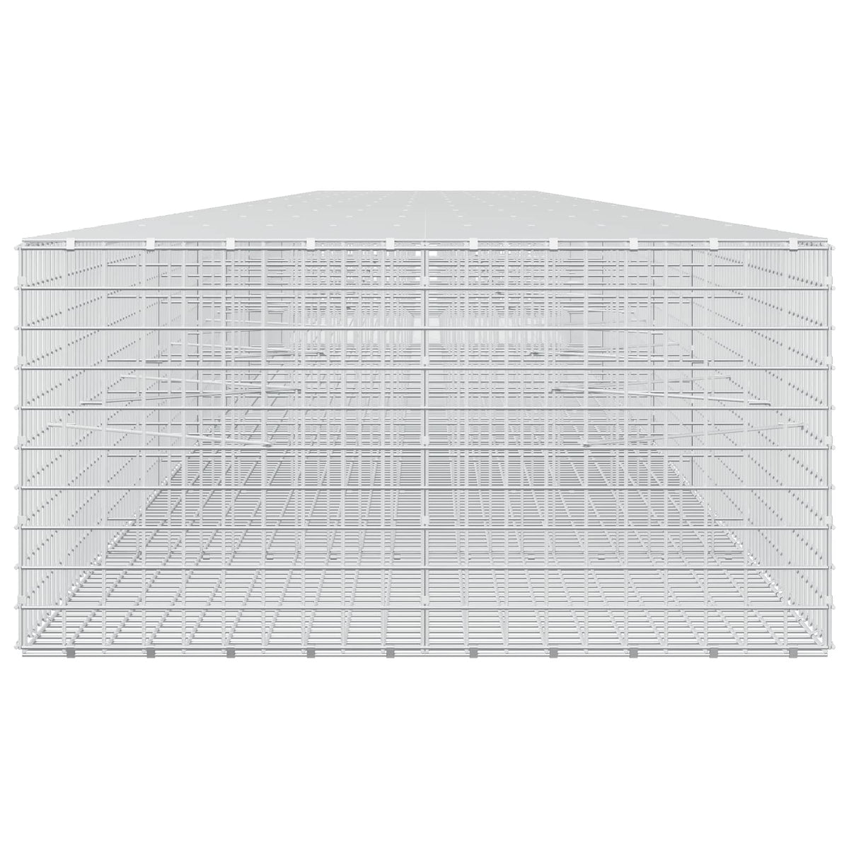 vidaXL Gabion z drutu 5 mm i siatką 5x5 cm 1050x100x50 cm