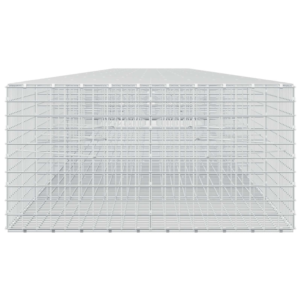 vidaXL Gabion z drutu 5 mm i siatką 5x5 cm 1150x100x50 cm