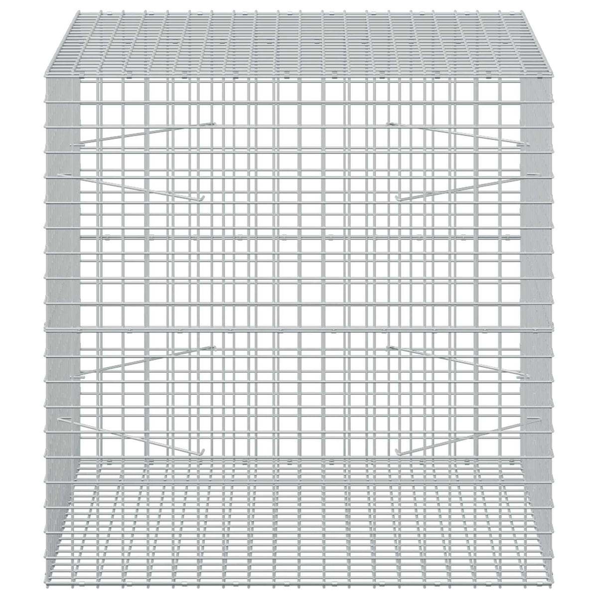 vidaXL Gabion z drutu 5 mm i siatką 5x5 cm 100x100x100 cm