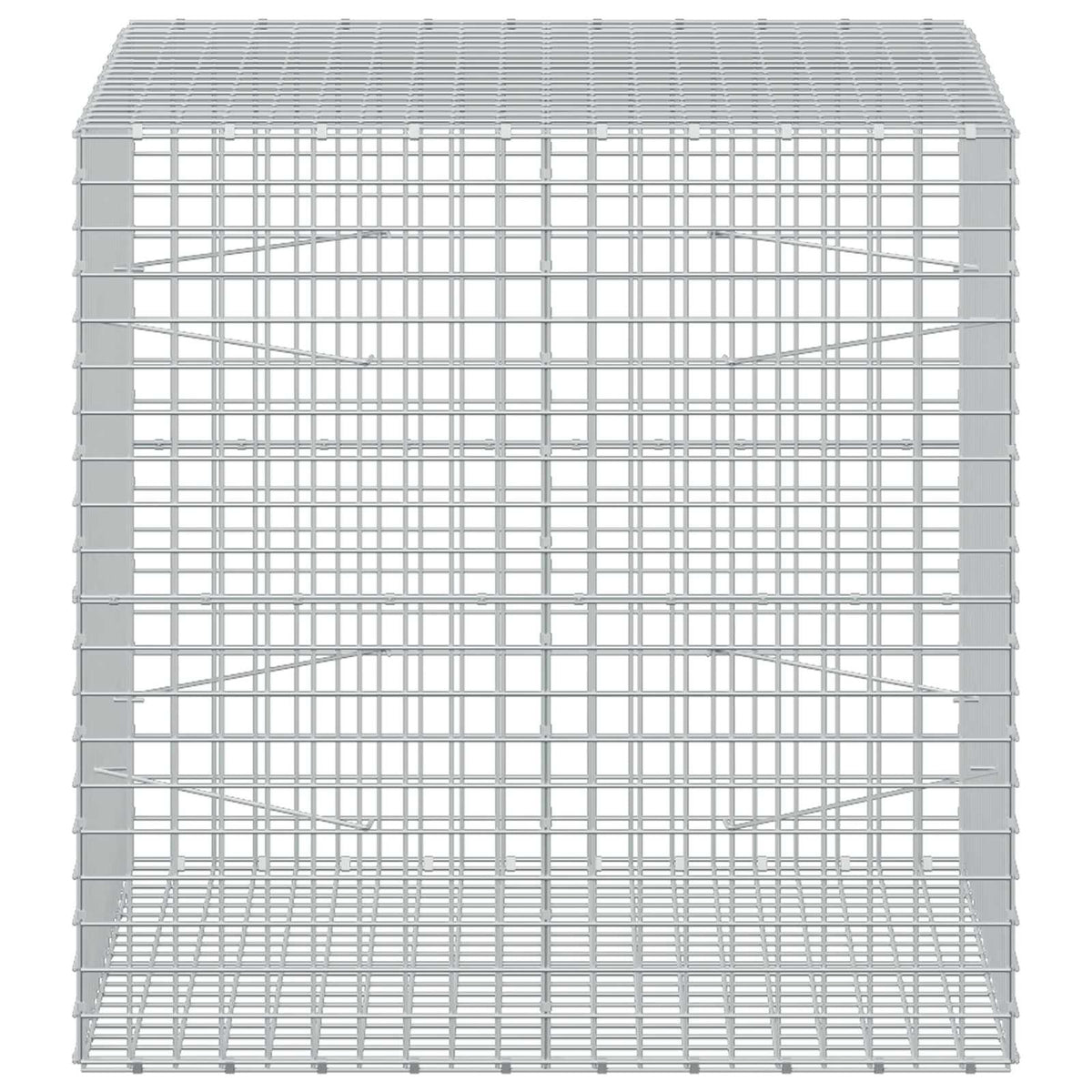 vidaXL Gabion z drutu 5 mm i siatką 5x5 cm 100x100x100 cm