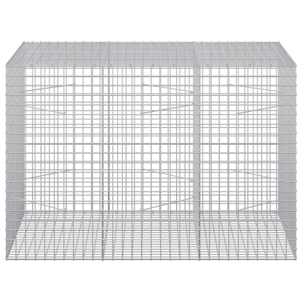 vidaXL Gabion z drutu 5 mm i siatką 5x5 cm 150x100x100 cm
