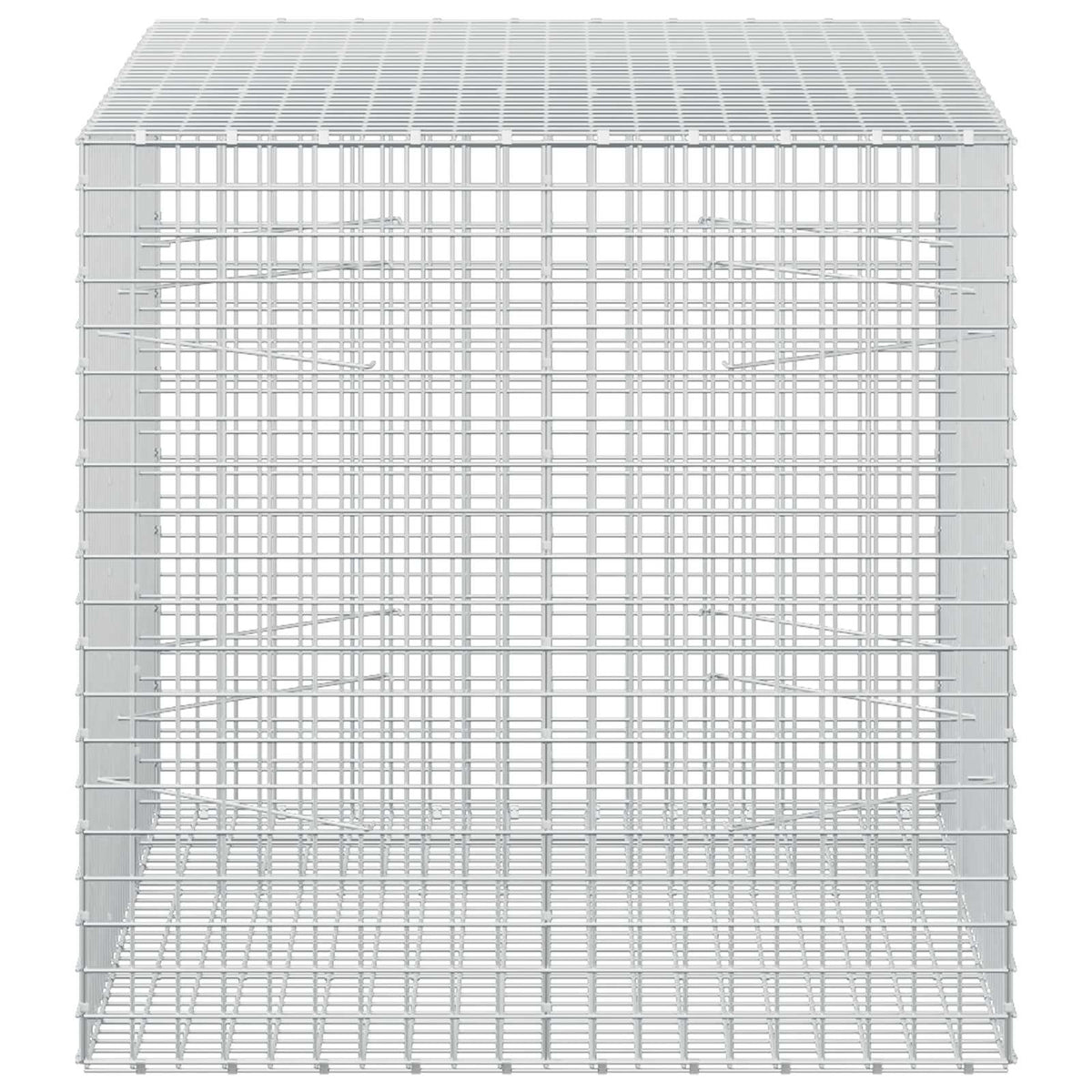 vidaXL Gabion z drutu 5 mm i siatką 5x5 cm 150x100x100 cm