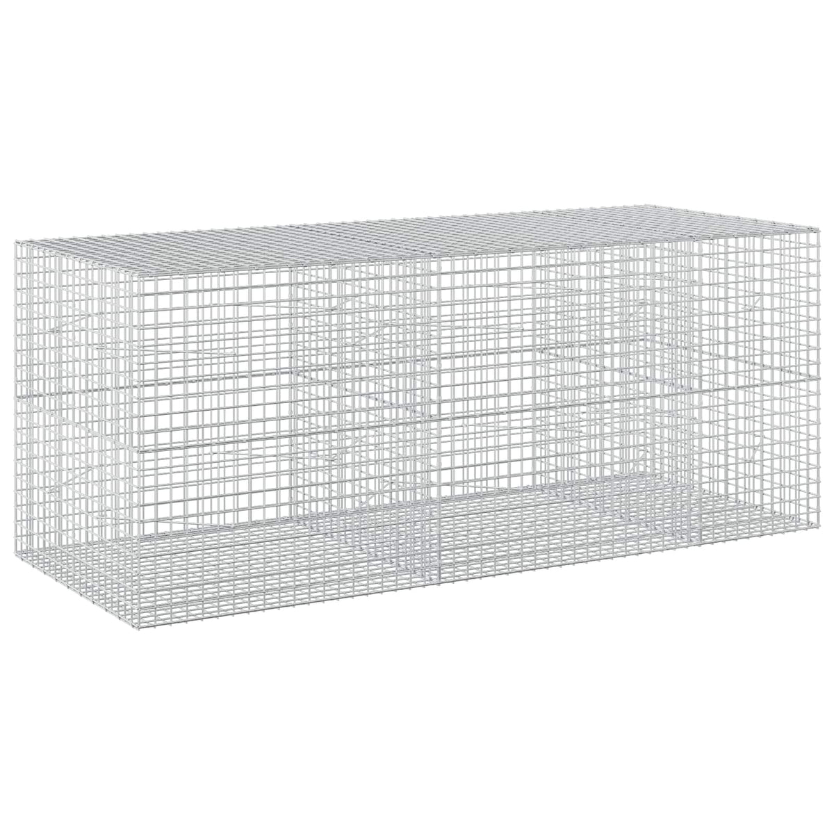 vidaXL Gabion z drutu 5 mm i siatką 5x5 cm 250x100x100 cm