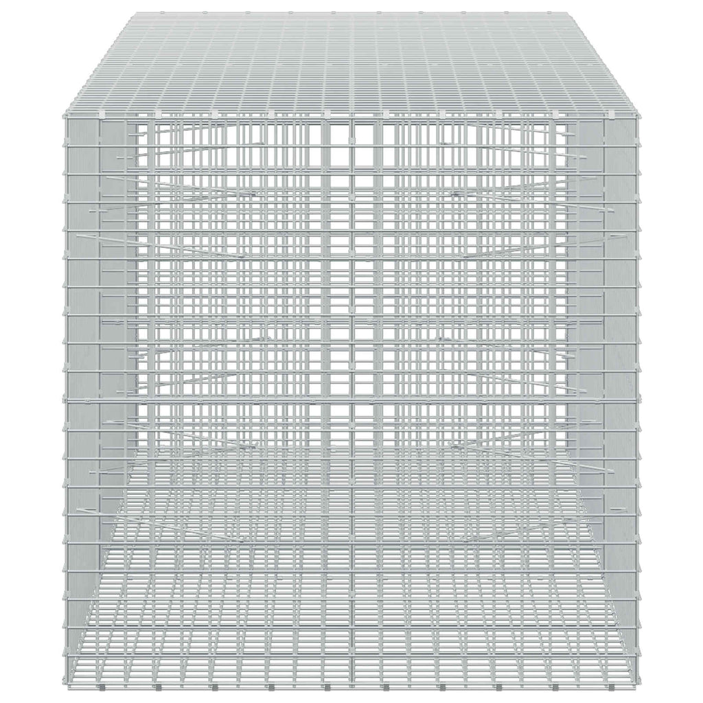 vidaXL Gabion z drutu 5 mm i siatką 5x5 cm 250x100x100 cm