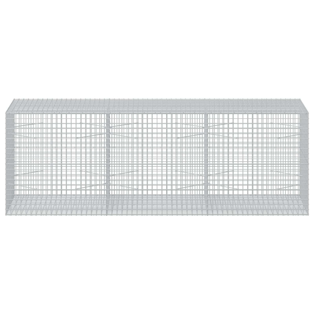 vidaXL Gabion z drutu 5 mm i siatką 5x5 cm 300x100x100 cm