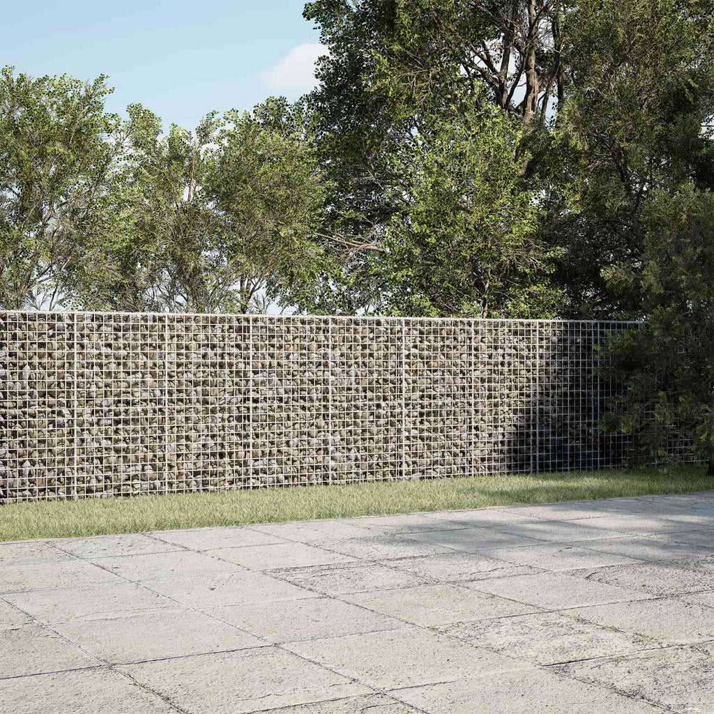 vidaXL Gabion z drutu 5 mm i siatką 5x5 cm 350x100x100 cm