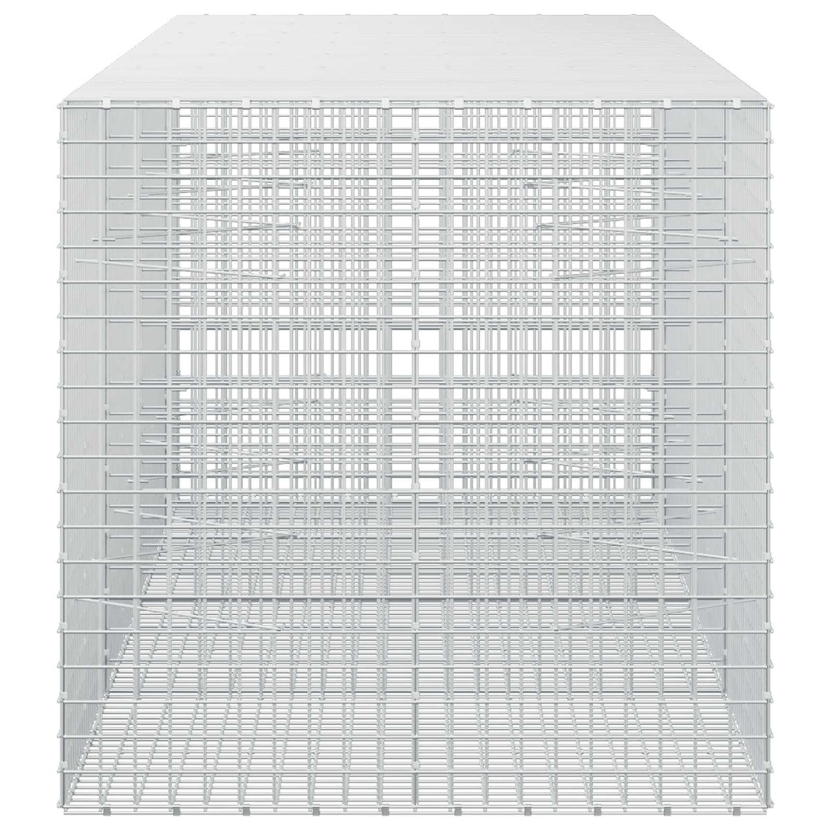 vidaXL Gabion z drutu 5 mm i siatką 5x5 cm 350x100x100 cm