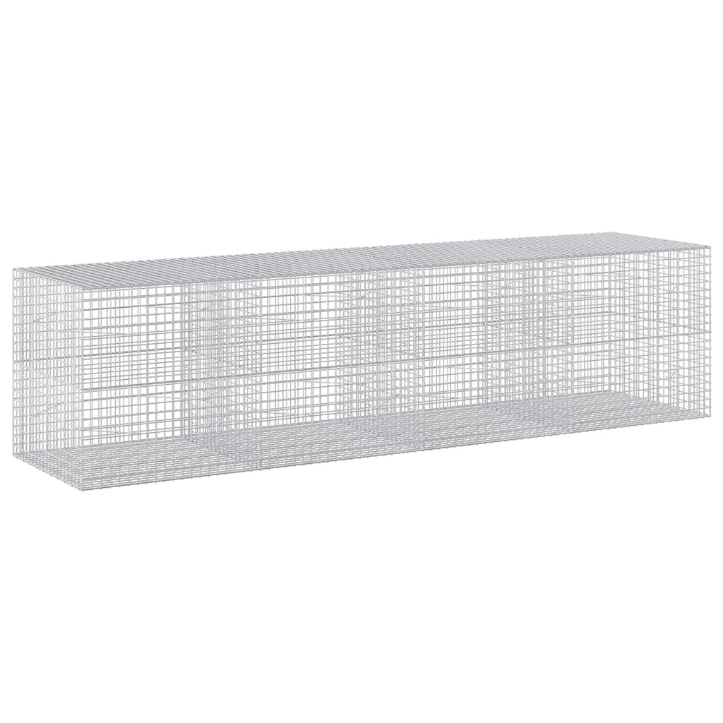 vidaXL Gabion z drutu 5 mm i siatką 5x5 cm 400x100x100 cm