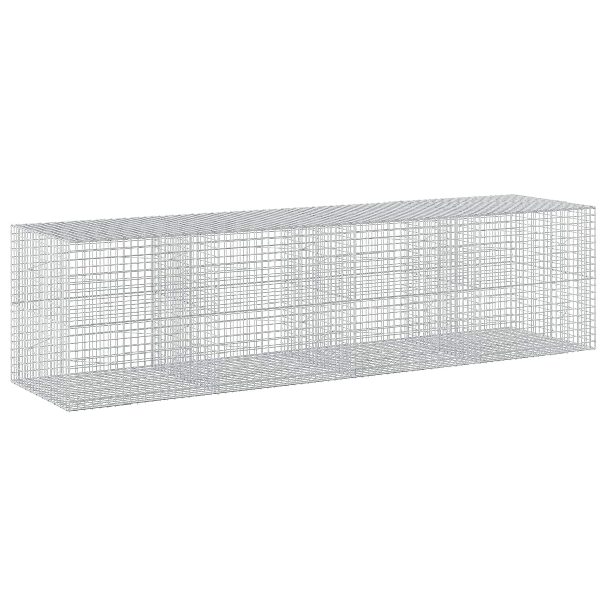 vidaXL Gabion z drutu 5 mm i siatką 5x5 cm 400x100x100 cm