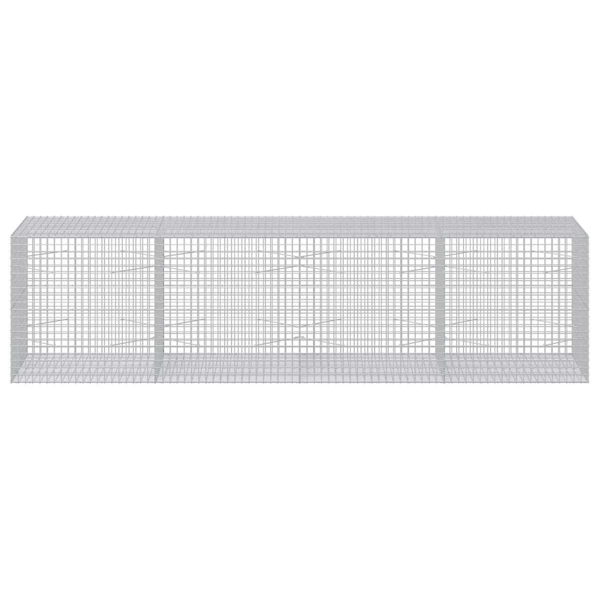 vidaXL Gabion z drutu 5 mm i siatką 5x5 cm 400x100x100 cm