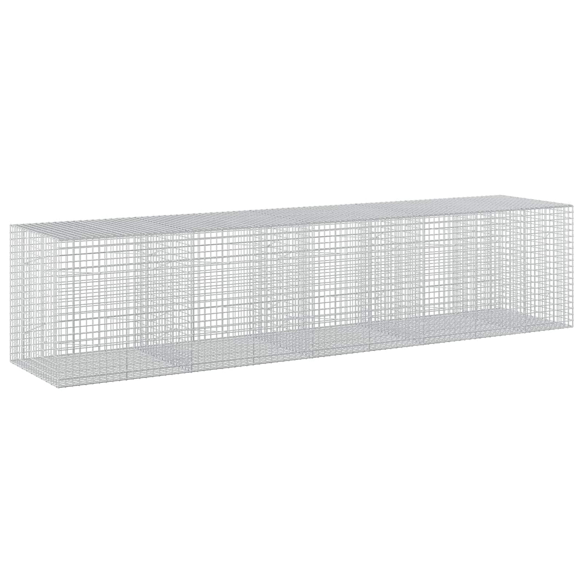 vidaXL Gabion z drutu 5 mm i siatką 5x5 cm 450x100x100 cm