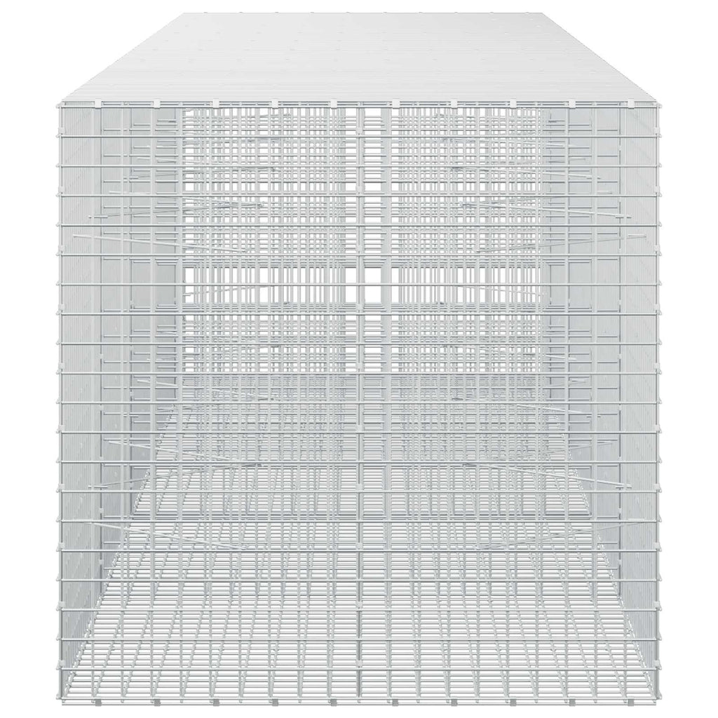 vidaXL Gabion z drutu 5 mm i siatką 5x5 cm 450x100x100 cm