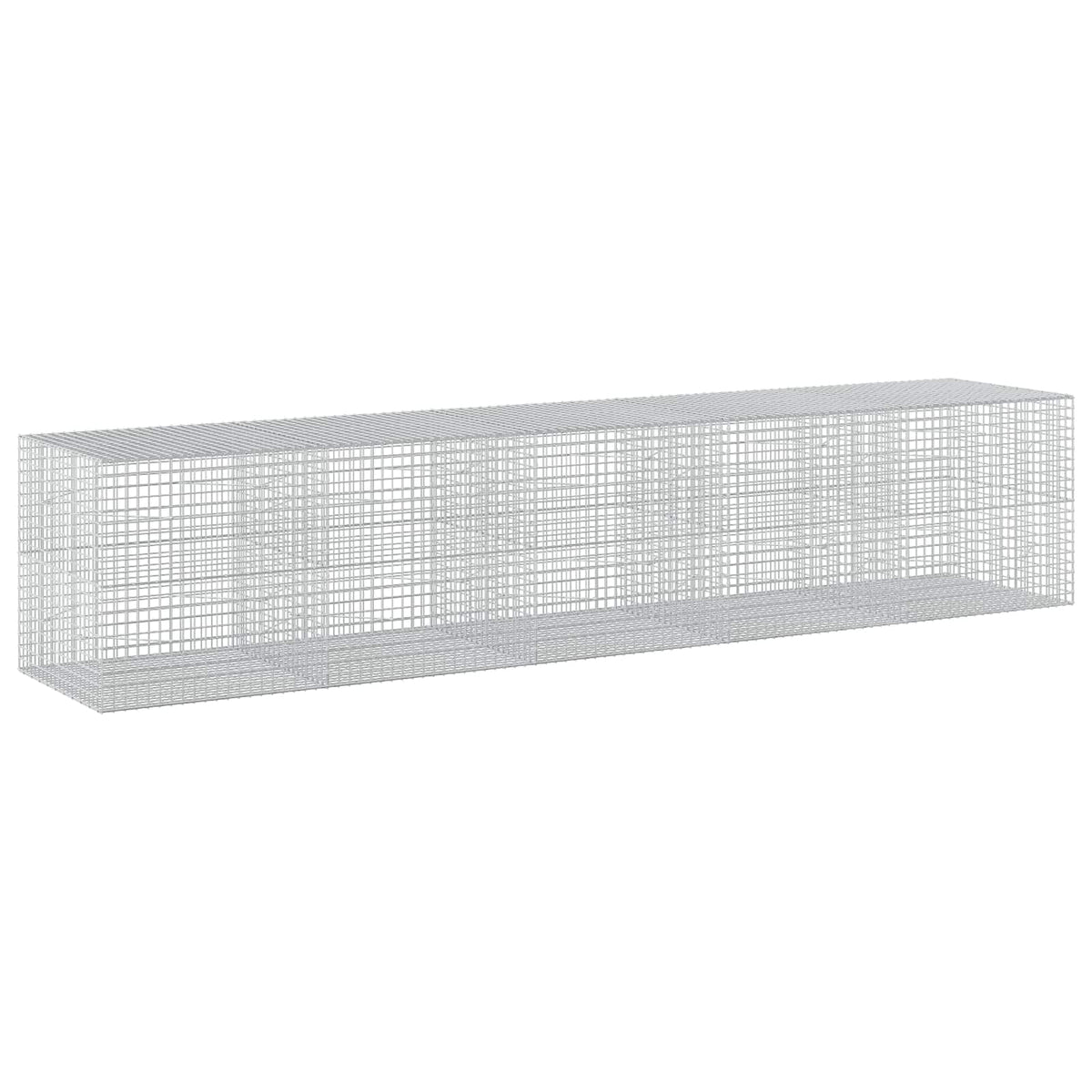 vidaXL Gabion z drutu 5 mm i siatką 5x5 cm 500x100x100 cm
