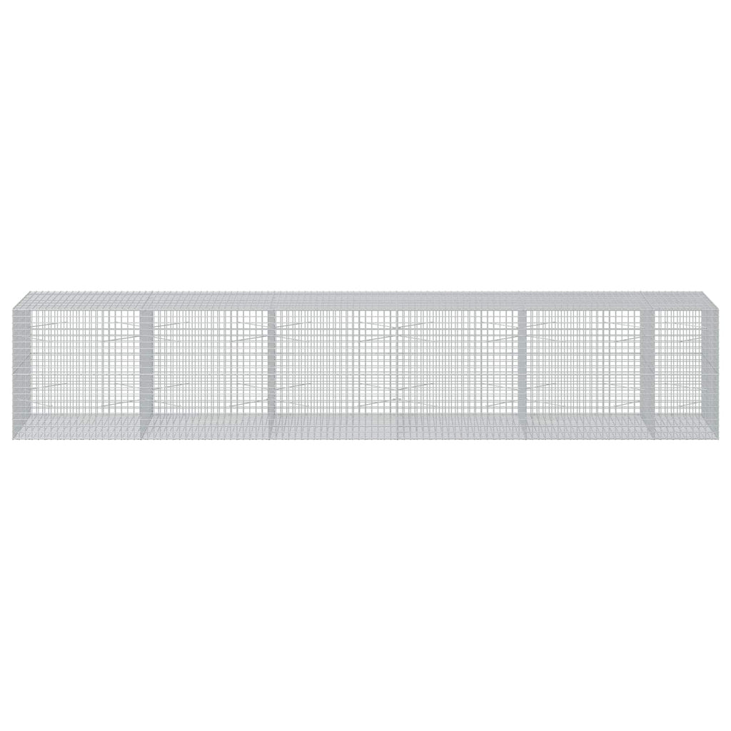 vidaXL Gabion z drutu 5 mm i siatką 5x5 cm 550x100x100 cm