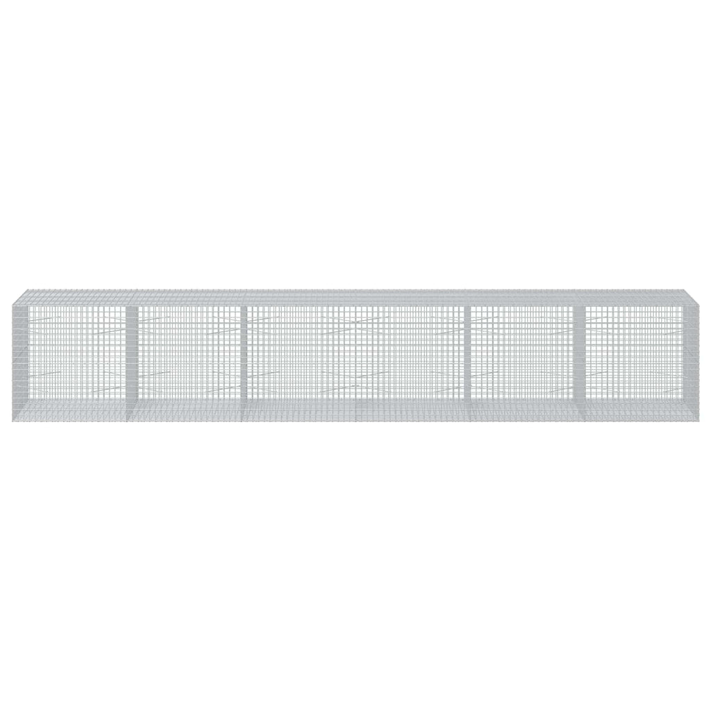 vidaXL Gabion z drutu 5 mm i siatką 5x5 cm 600x100x100 cm