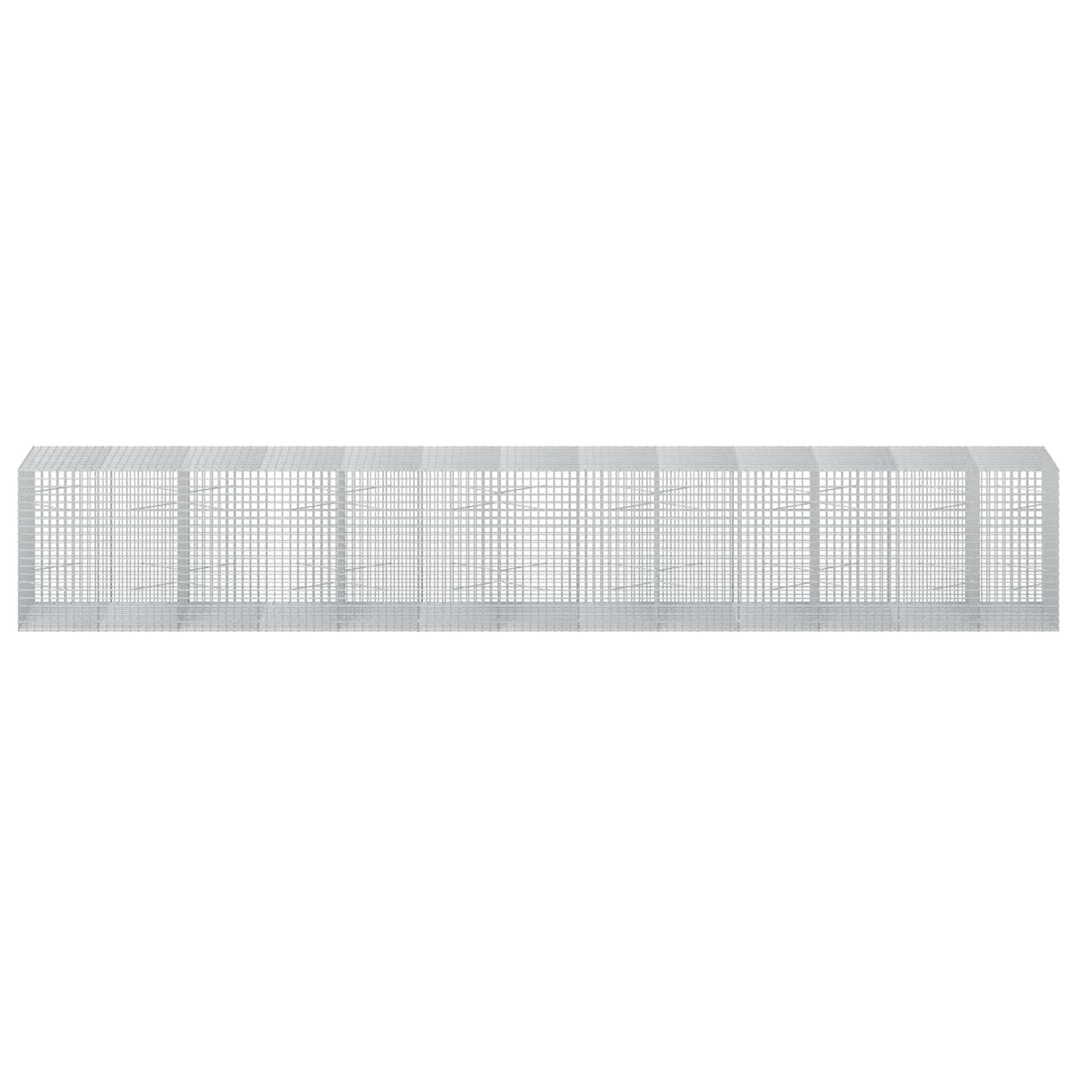 vidaXL Gabion z drutu 5 mm i siatką 5x5 cm 650x100x100 cm