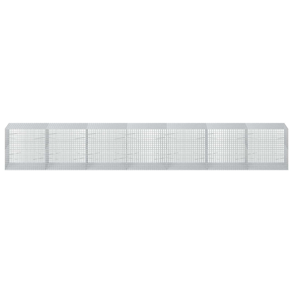 vidaXL Gabion z drutu 5 mm i siatką 5x5 cm 700x100x100 cm
