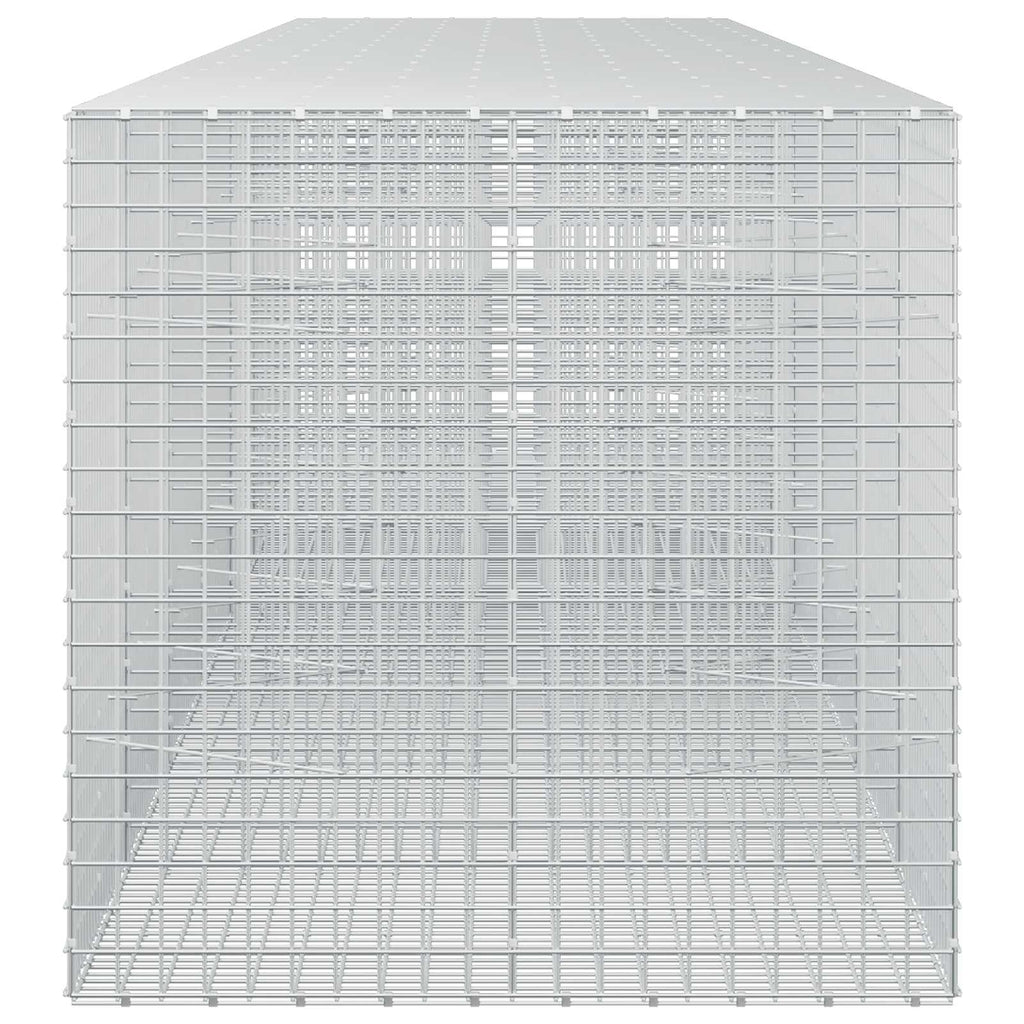 vidaXL Gabion z drutu 5 mm i siatką 5x5 cm 750x100x100 cm