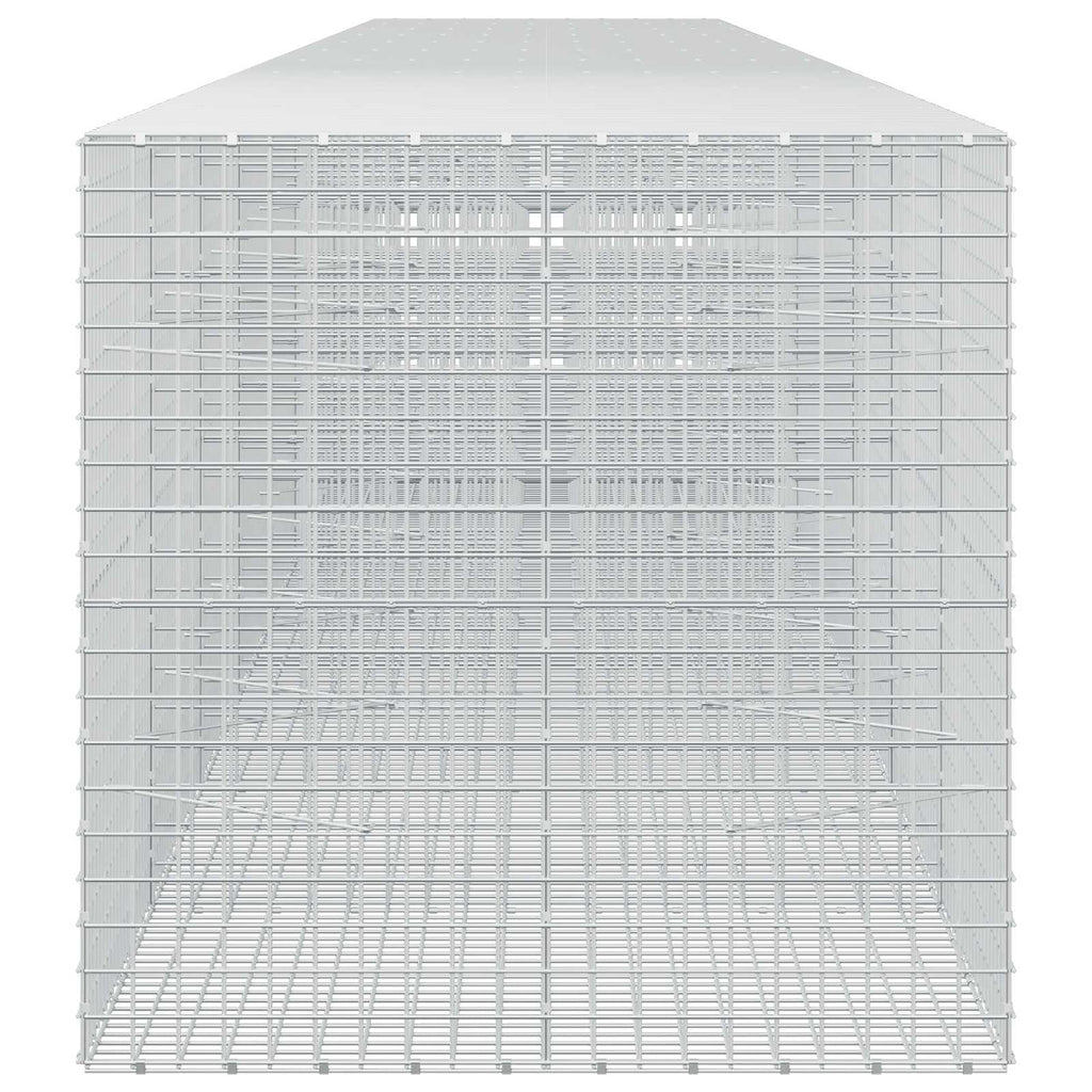 vidaXL Gabion z drutu 5 mm i siatką 5x5 cm 1000x100x100 cm