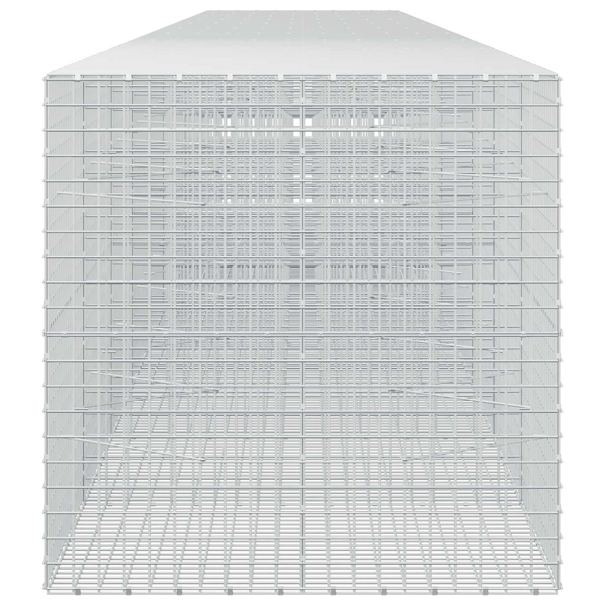 vidaXL Gabion z drutu 5 mm i siatką 5x5 cm 1000x100x100 cm