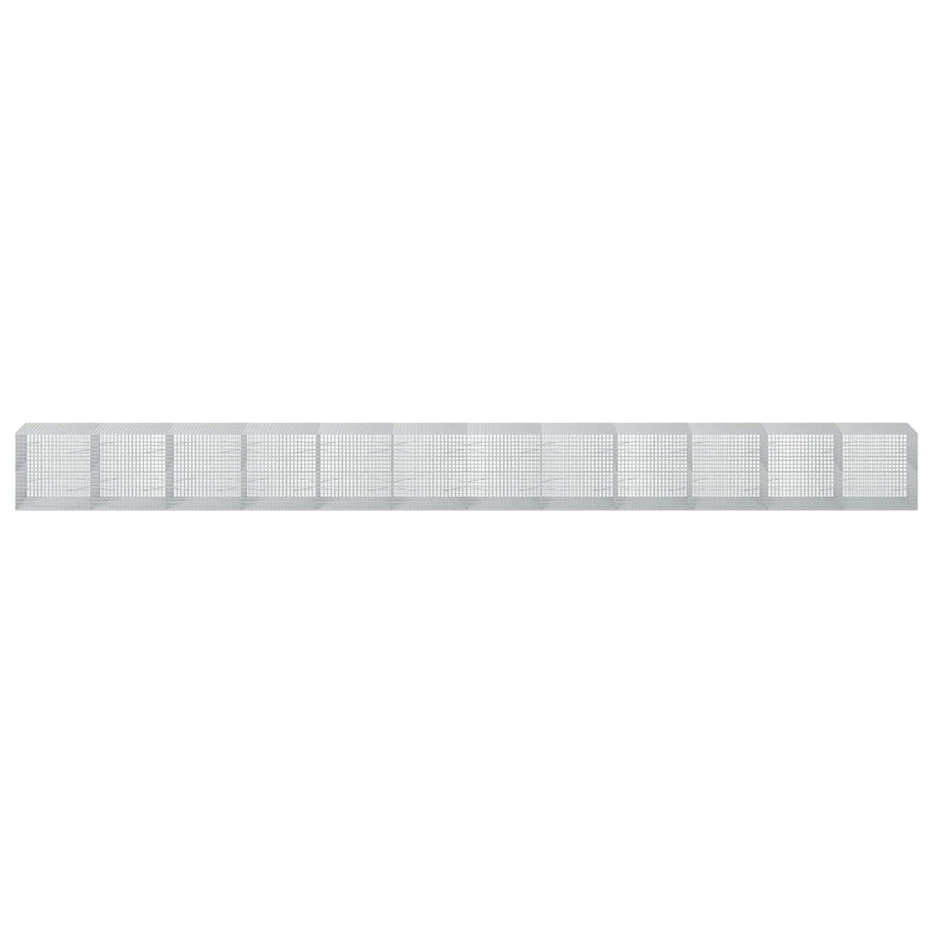 vidaXL Gabion z drutu 5 mm i siatką 5x5 cm 1200x100x100 cm